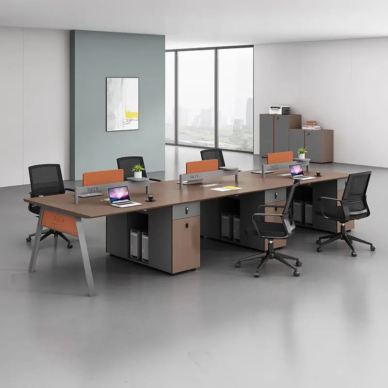 Liyu furniture Wholesale cheap office work station staff table workstation 3 person Call Center Cubicles mobilier de bureau