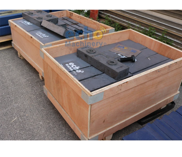 Mn13Cr2 impact plate with bolt for HQR1112 crusher