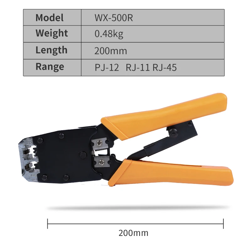 WX-500R network pliers three network crimping pliers net wire clamp crystal head crimping pliers manufacturers supply
