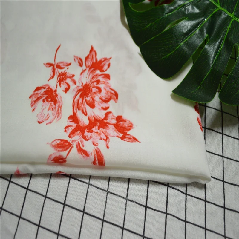 New product skirts fabric Woman dress 100% Rayon 60*60/90*88 print plain