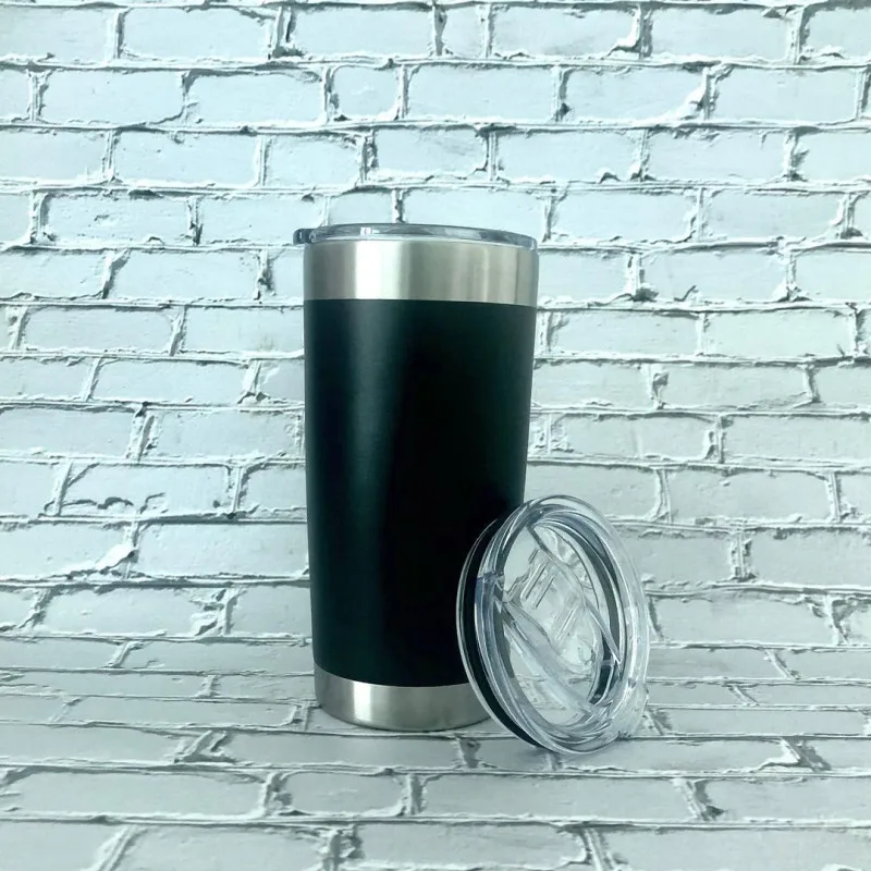 Customized Design Stainless Steel Powder Coated Wine Glasses Vacuum Beer Tumbler Blank Sublimation Tumbler