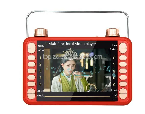 Hottest FM Radio speaker Multifunctional video player with mp3/mp4/wma/wav/rmvb/mkv/mpg/mpeg/jpeg/bmp