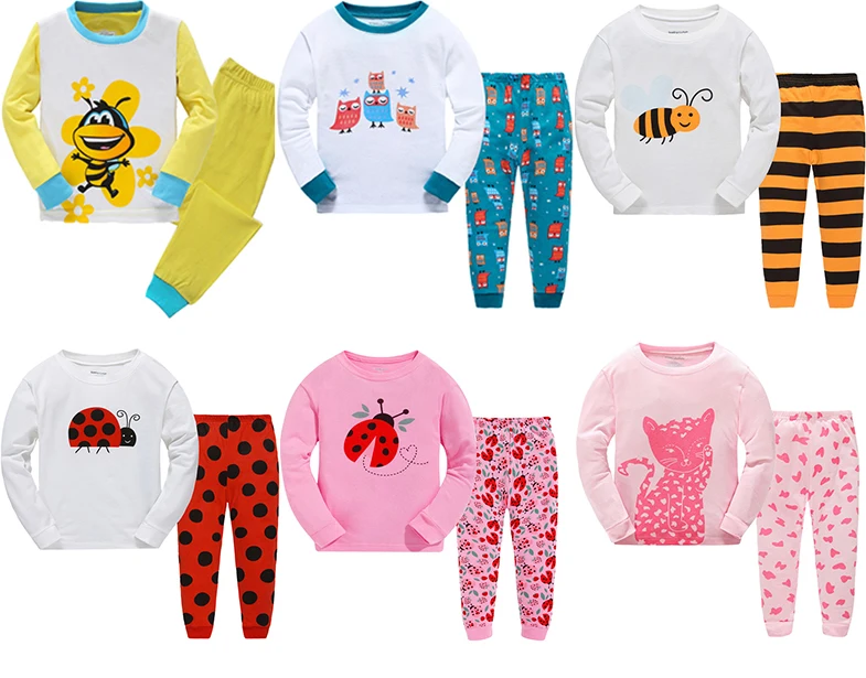 2-7Y Best selling kids cartoon pajamas boys and girls animal onesie children pajamas