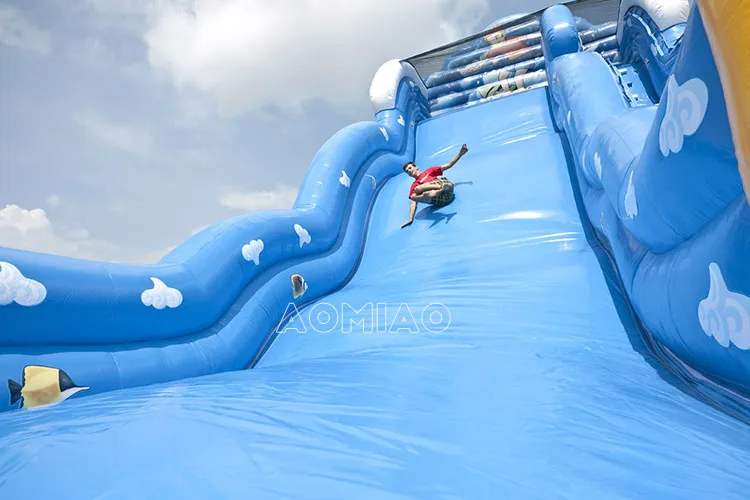 Экстремальные надувные водные горки Crazy The Log jaглушитель