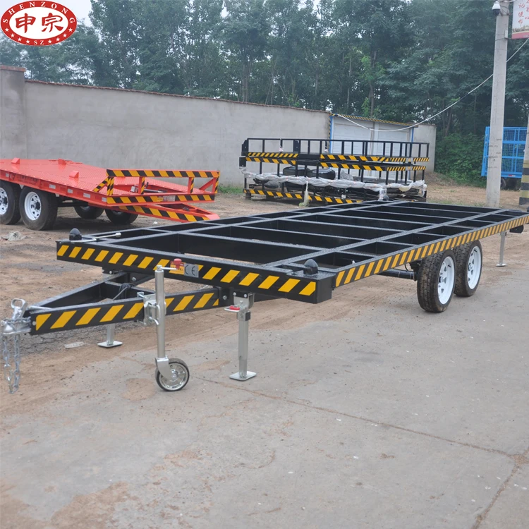 100% High quality steel 3.5 ton mobile house chassis trailer
