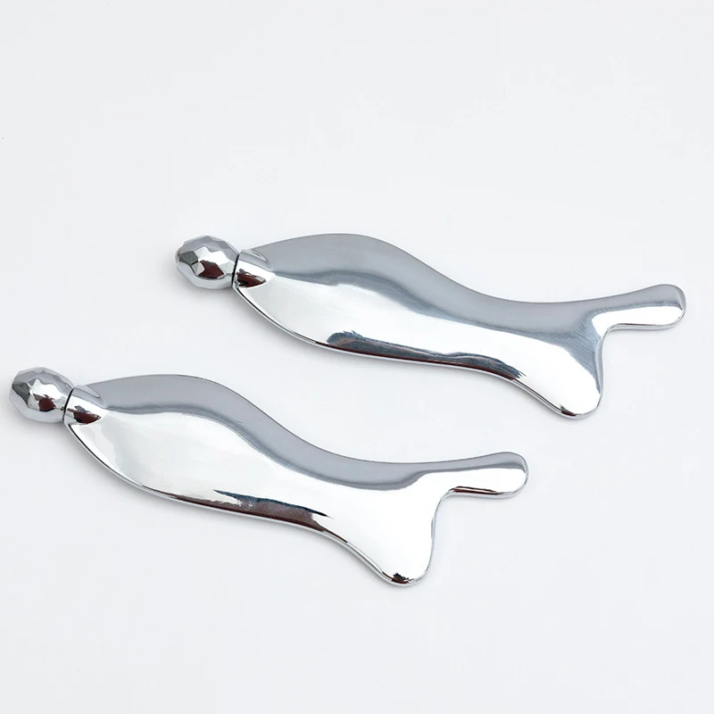 Wholesale Metal Massage Tool Self Massage Gua Sha Face Roller Skin Care Scraping Edition Face Eye Massager Stick Beauty Tool