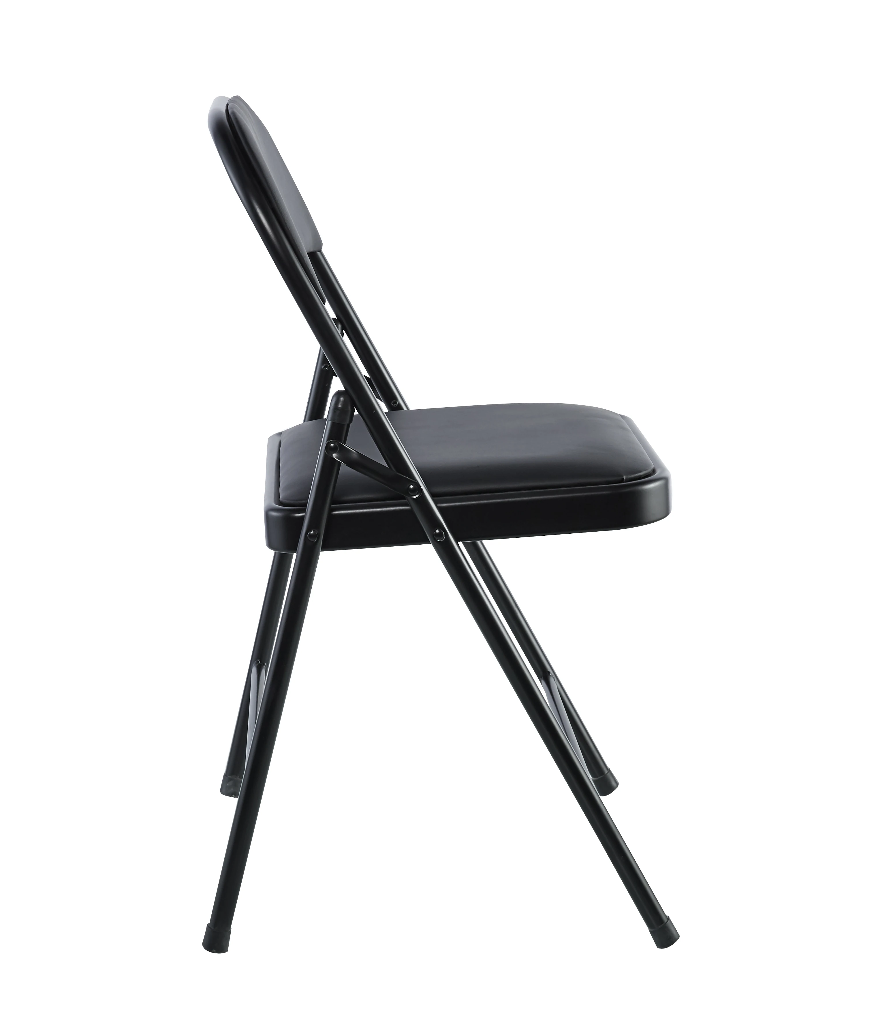 transparent leather  metal steel foldable used  folding chair for events with cushions