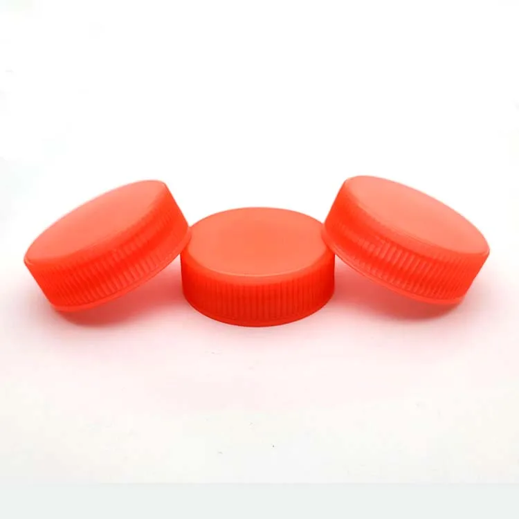 supplier rui pack Ribbed closure PP screw cap plastic bottle cap 32mm 38mm with aluminum foil seal inside