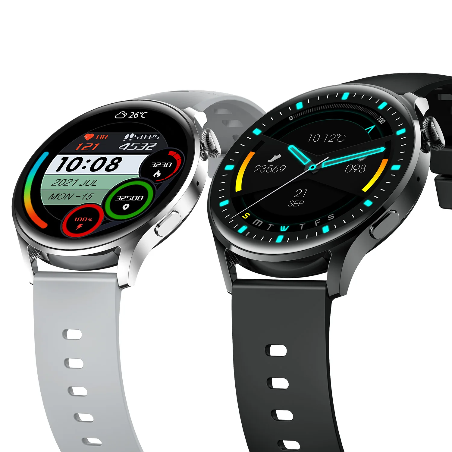 2021 New Product watch 3 Smartwatch BT Call rotatable button Relojs Inteligent Heart Rate Wear 3pro Smart Watch S88 Round Watch