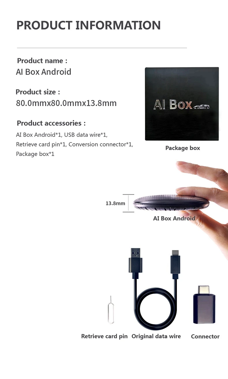 2022 ux999 Pro 9.0 Upgrade 10 4 64g Applepie 2 ux-999 Car Play Mini Android Wireless CarPlay AI Box ux 999