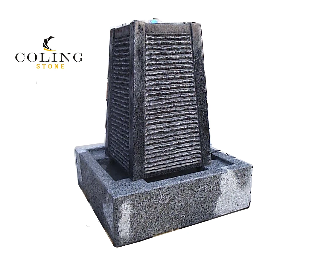 Granite Garden Water Fountain Cascading Wave Feature Stone waterfall fountain water features