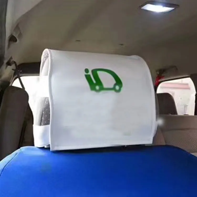 High quality disposable advertising headrest cover for airline taxi train car bus seat
