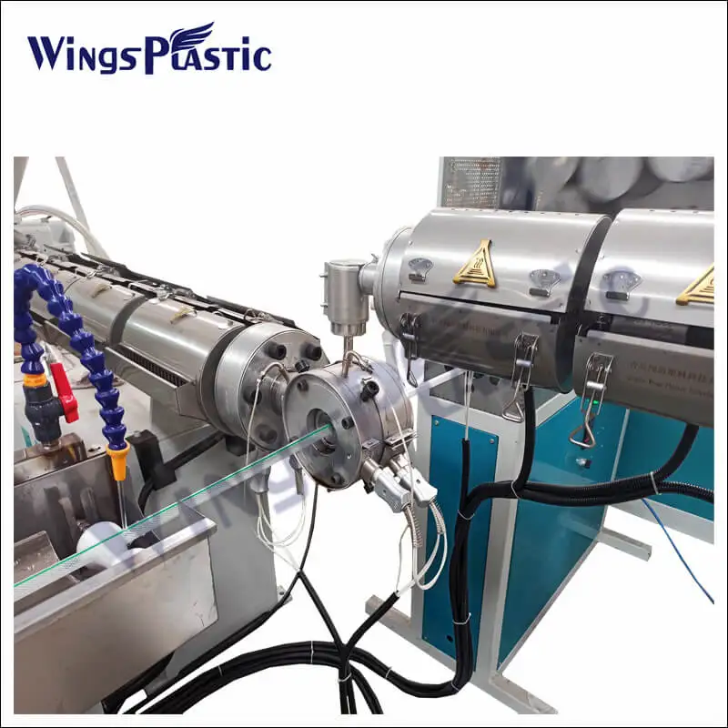 Plastic PVC Fiber Reinforced HDPE Spiral Corrugated Polypropylene Pipe Machine Produce Production Line