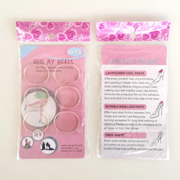 anti friction foot protector transparent soft silicone gel woman high-heel shoe foot pain silicon sticker for shoe