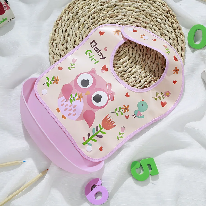 
Manufacturer Bpa Free Customized Logo Waterproof Easily Clean Soft Toddler Feeding Silicone Baby Bibs 