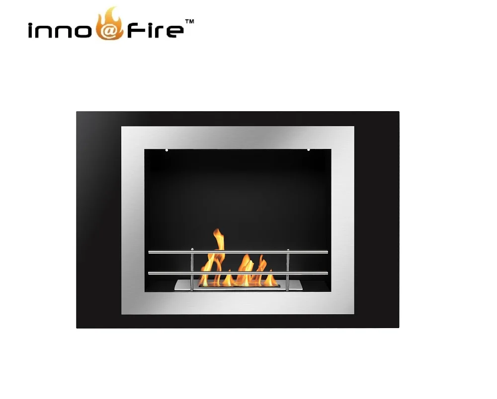 hot sale WM01 indoor metal fire insert wall mounted cheminee bio ethanol fireplace