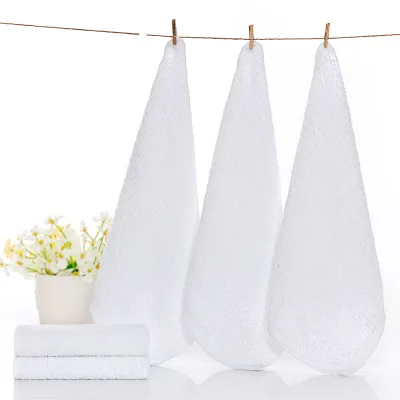 30x30 см 100% хлопок 50 г белое квадратное полотенце для лица