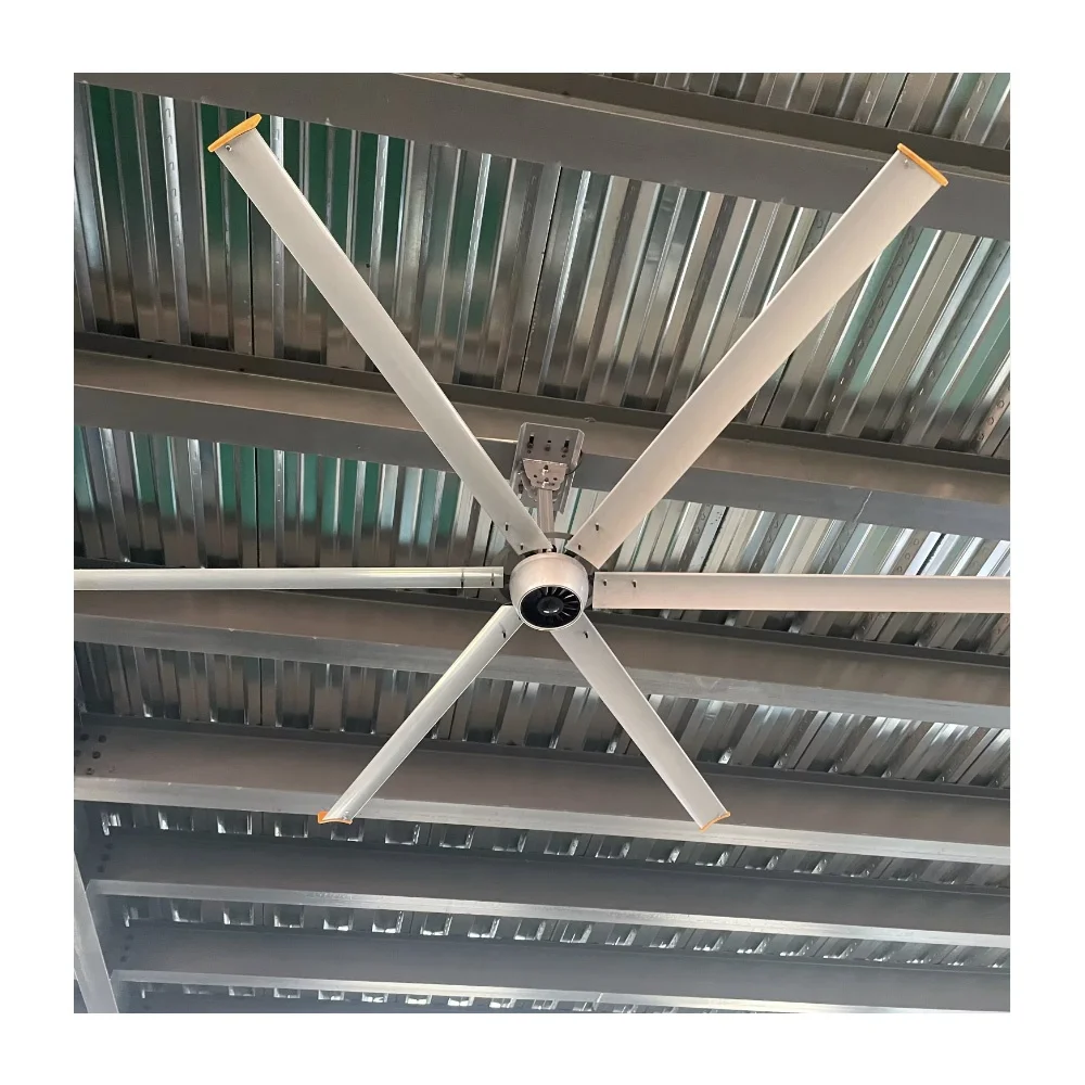 China best price cow pasture farm 10ft 12ft 1500w air cooling fans pmsm industrial ceiling big ass fan AC hvls fan motor