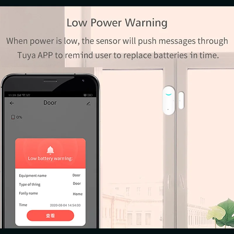 Hot Selling Smart Gsm Zigbee Tuya 4G Door Sensor