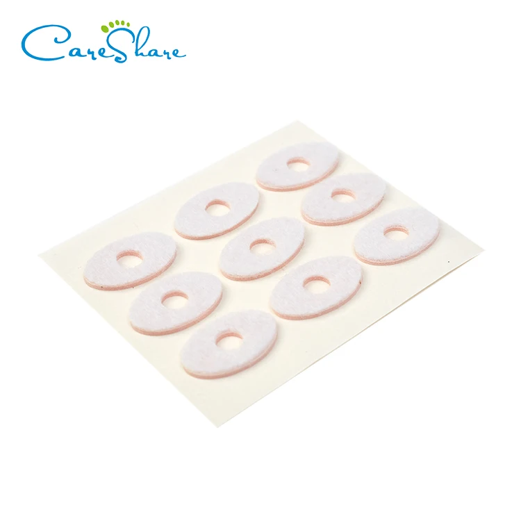 Самоклеящиеся защитные подушки-кукуруза, подушки, латексные подушки для мозолей, оптовая продажа защитных латексных подушек-кукуруза для ног