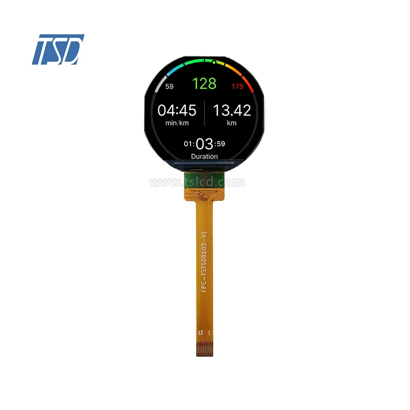 1.08 inch tft lcd Small round lcd screen 240x210  ST7789V spi interface display long FPC