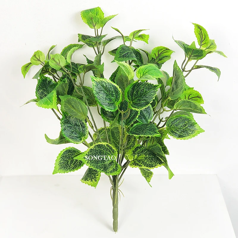 Дешевая цена искусственных растений пластиковые искусственные маленькие листья дерева для дома отеля офиса украшения