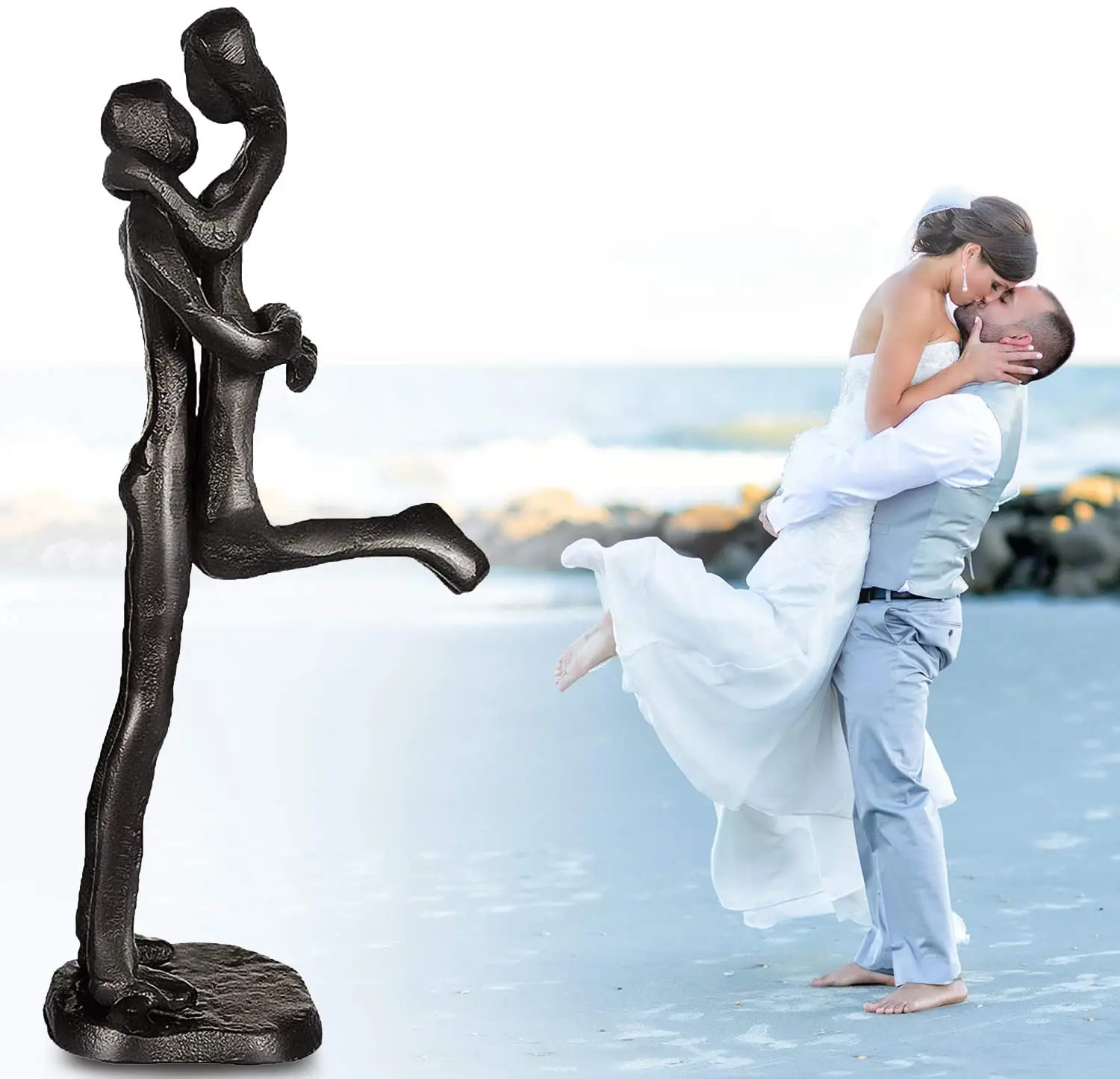 Hot Sale Love Sign Decoration Stone Carvings And Sculptures Bronze Sculpture Figure Cast Iron Statues