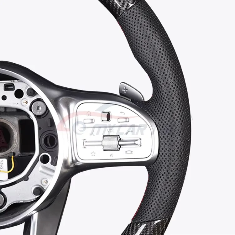 For Mercedes B-enz Steering Wheel c300 Amg W204 c180 w202 Petrol Carbon Fiber Steering Wheel