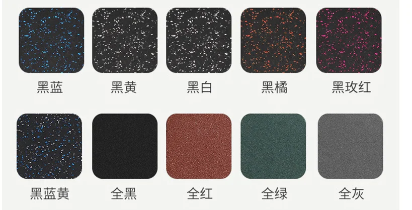 High Quality Unisex EPDM Rubber Gym Floor Protection Mat Durable Anti-Slip Design for Fitness Center and Playground Use