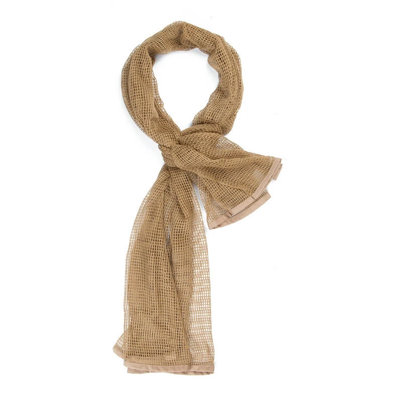 Factory custom outdoor tactical net Summer Sun protection breathable bib square CS camouflage hunting mesh mask