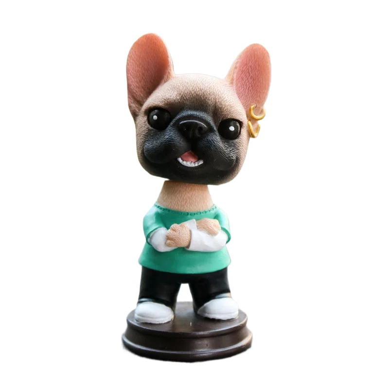 Custom Cartoon Animal Bobblehead Miniatures Resin Toy Cars and Dog for Cars Souvenirs for Outdoor Use