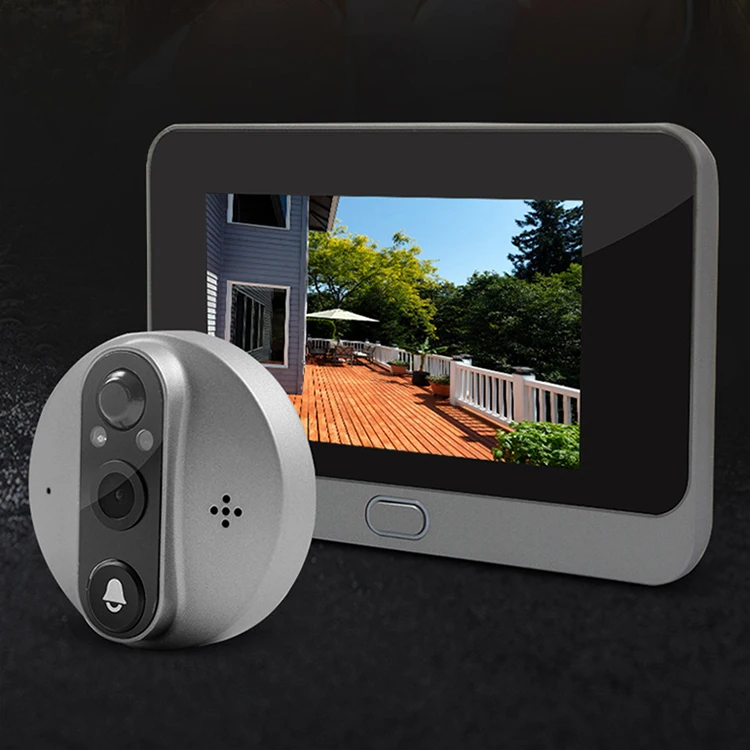 Visitor Door Bell Face Detection Door Bell Camera Wifi Hd Video Doorbell Remote Door Bell