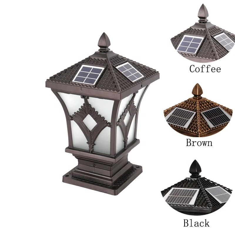 
Wholesale high quality waterproof Square Fancy main gate pillar light 