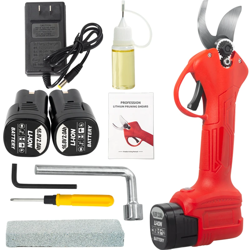 25mm 16.8v Electric Pruner electric vineyard pruning shears cordless electric pruning shear with li-battery