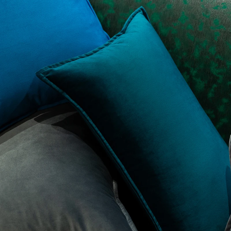 Индивидуальная бархатная наволочка для подушки домашний декор роскошная дивана-кровати подушка гостиной 55 х55