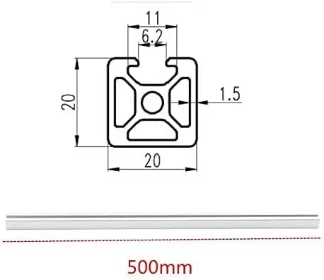 6063 Aluminum Extruded Wholesale Aluminum T Slot ProfileFor Automated Machine Shelf