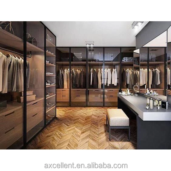 Montessori Wardrobe 3 Door Naked Clothing Kid Room Sliding Aluminum Profile Large Nordic Walk In Closet