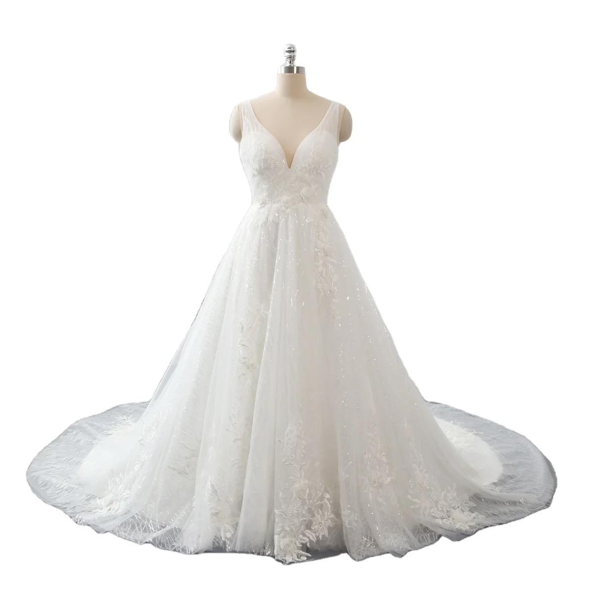 Manufacturer Bridal Elegant A Line V Neck Rustic Lace Gowns 2023 Women Boho Detachable Wings Civil Ivory Wedding Dresses