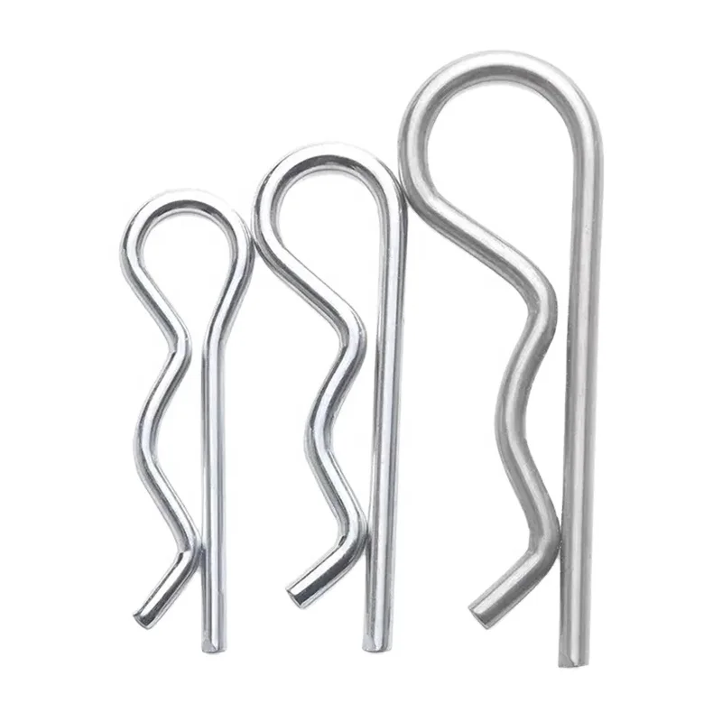 Carbon Steel Conical Cotter Pin R Cotter Pin Spring Wave Pin Elastic Spring Clip Hairpin Lock Security