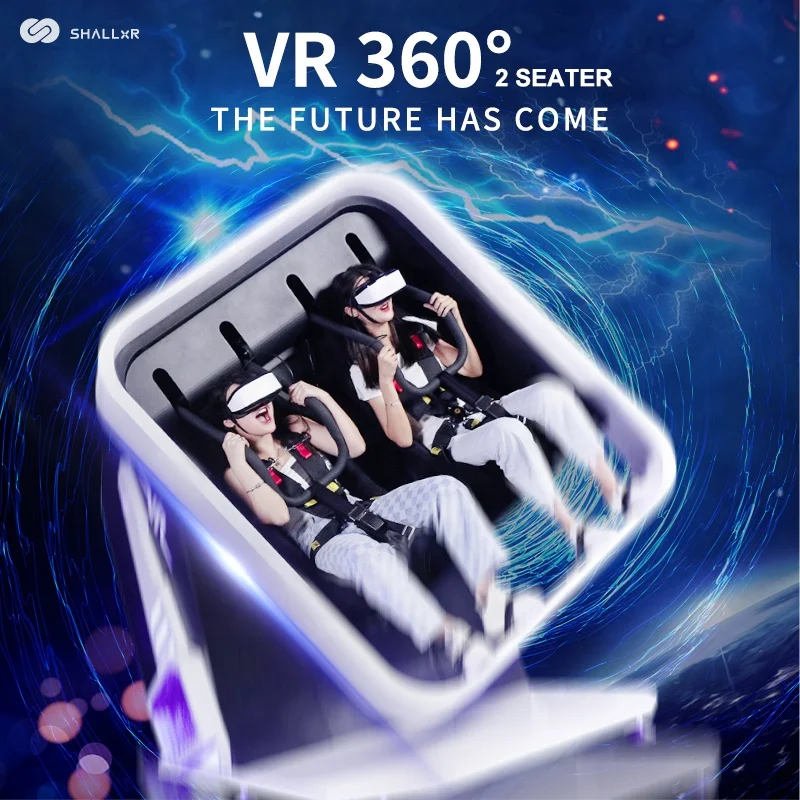 2-местный Очки виртуальной реальности VR 360 Вращающийся автомат полета космический
