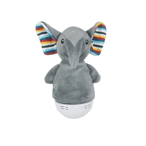 Wholesale Musical Infant Sleeping Toys Multi Animal Stuffed Toys Baby Soothing Plush Tumbler with Music and Light