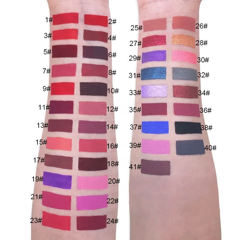 Low MOQ private label cosmetics makeup waterproof no brand matte lipstick