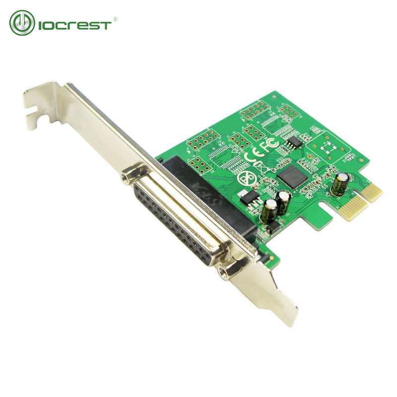 Бесплатная доставка PCIe AX99100 чипсет PCI-e карта контроллера с 1 портом DB-25 параллельный