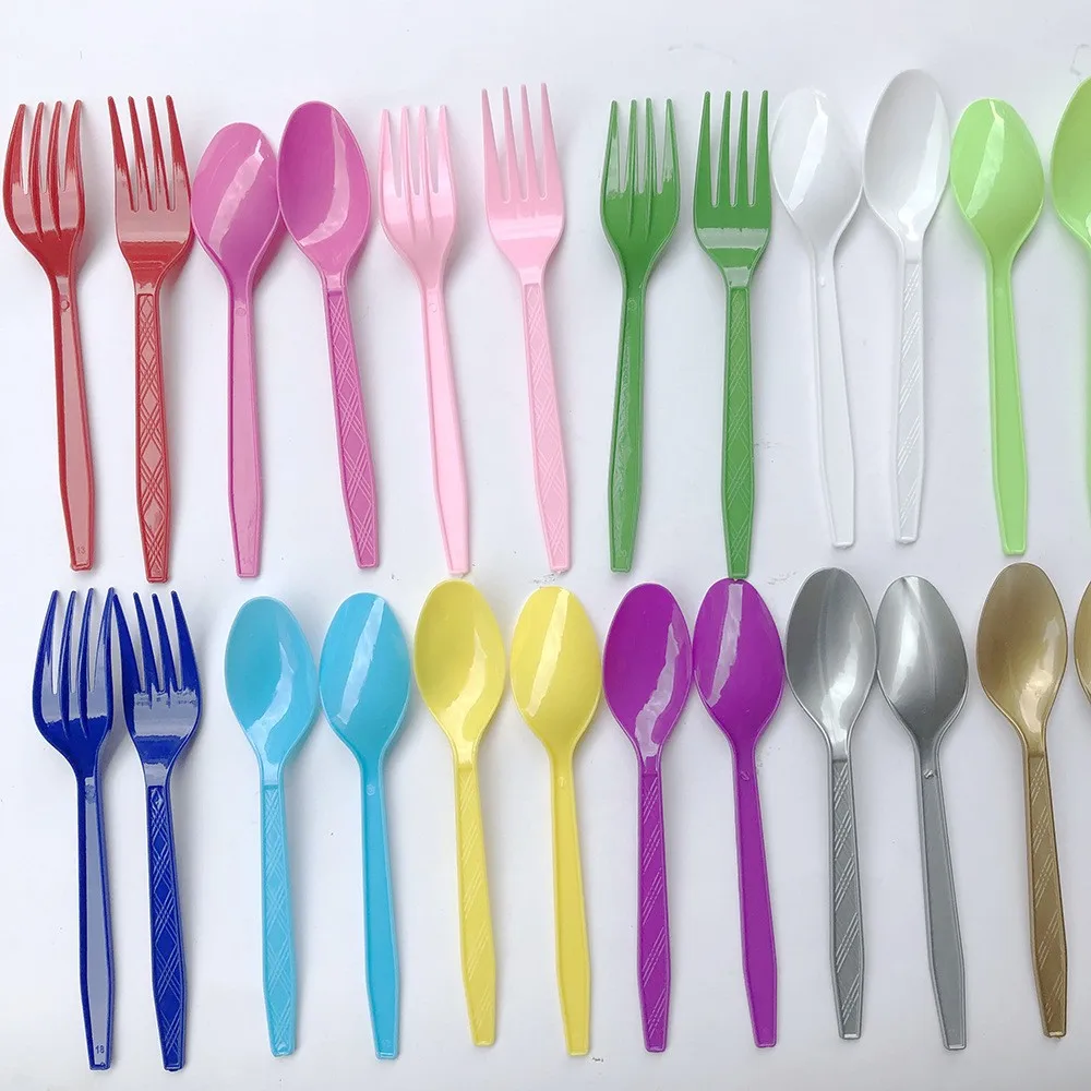 OEM plastic spoons customized colored  ice cream spoon