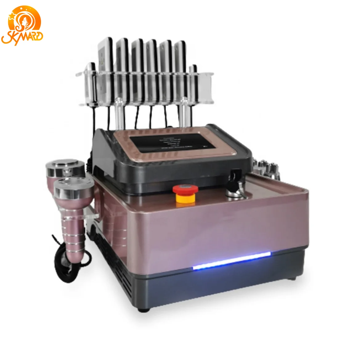 Professional 6 In 1 Fat Dissolving Body Slimming Machine Rf+40k 80k Cavitation+vacuum +lipo Laser Body Shaping Salon Machine