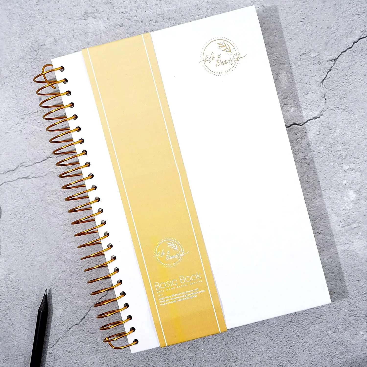 Manufacturer Custom Hardcover Leather Spiral Dotted Stationary Notebooks