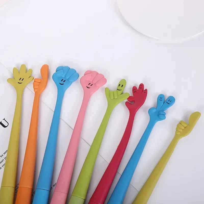 Kawaii Creative Soft Silica Cute Pens Custom Logo Decorative Stationery Games Silicone Creative Bendable Roller Pens