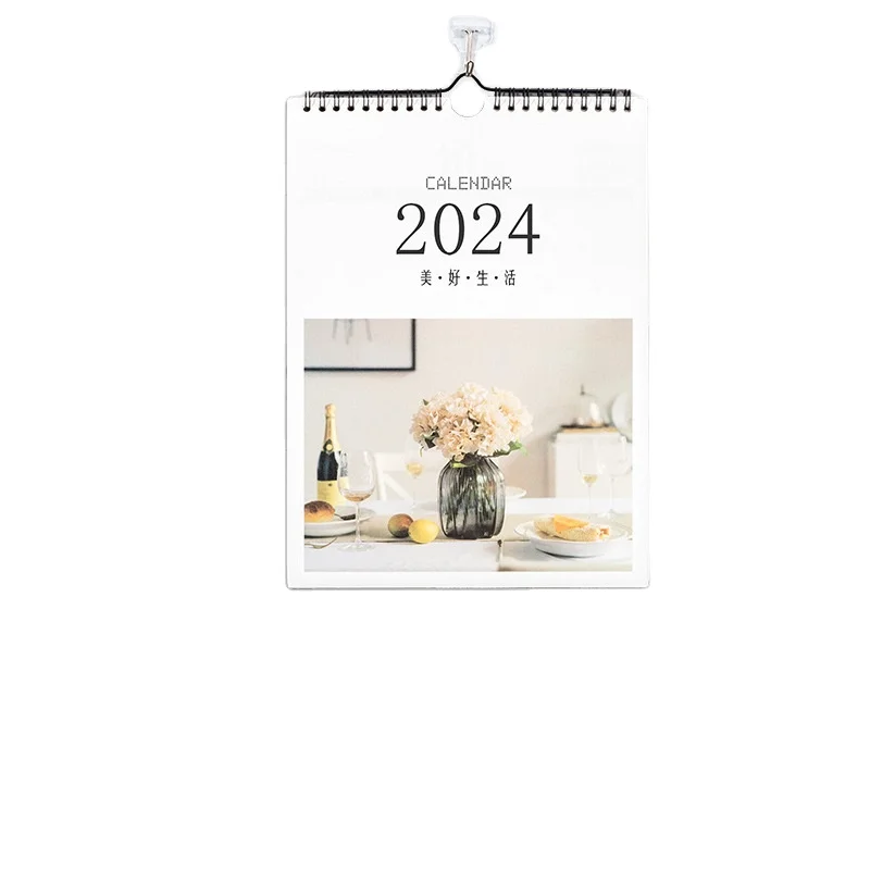 Printed wall calendar 2025 high quality planner wall calendar printing Custom Coloring Printing 2024 Wall Calendar