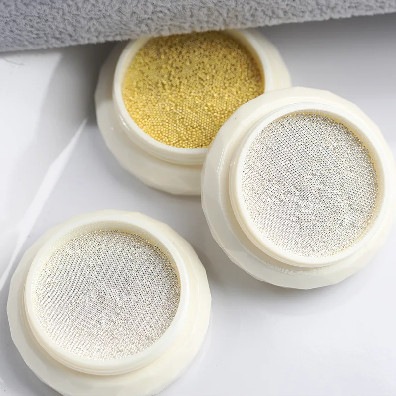 MU Nail Micro Beads  Jewelry Gold and Silver Small Steel Beads  Fading Metal