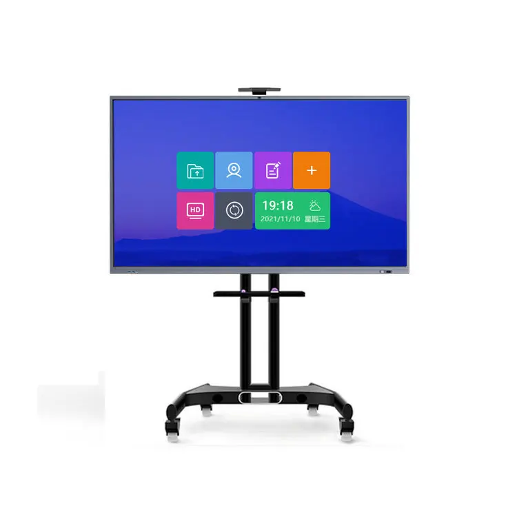 65/75/85/98 Inch ODM Ultra HD  Interactive Whiteboard Smart Board 20 Touch Points for School or Office